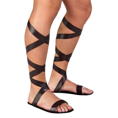 sandales romaines marrons adulte