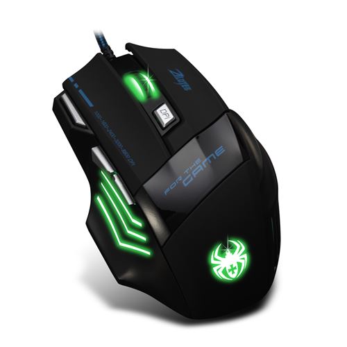 Souris Gamer filaire iMICE 7 boutons Gaming Eclairage LED Qualité Rapide  JAUNE