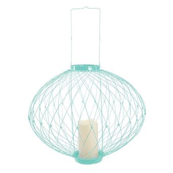 4€ sur The Home Deco Light - Lanterne rétractable avec photophore LED bleu  - Luminaires extérieur - Achat & prix