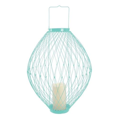 4€ sur The Home Deco Light - Lanterne rétractable avec photophore LED bleu  - Luminaires extérieur - Achat & prix