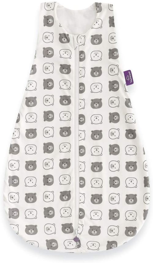 Träumeland S0201002 LIEBMICH Gigoteuse d'été en coton Motif petit ours sans éclaircissant Multicolore 240 g 60 cm