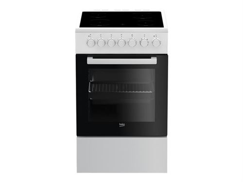 Beko FSM57100GW - Fornuis - vrijstaand - breedte: 50 cm - diepte: 60 cm - hoogte: 85 cm - Klasse A - wit