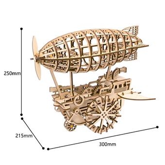 Robotime kit de construction dirigeable bois beige 229-pièces