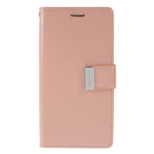 Etui en PU feuille de journal riche or rose pour votre Samsung Galaxy S10 Lite