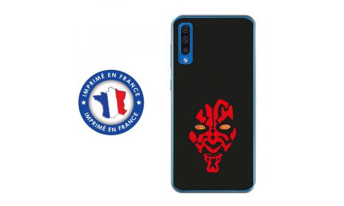 Coque souple pour Samsung Galaxy A50 avec impression Motifs Dark rouge