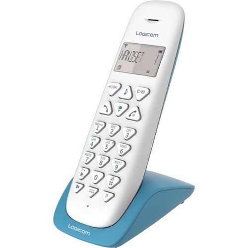 Logicom Vega 150 - Téléphone Sans Fil Avec Id D'Appelant - Dect - Turquoise