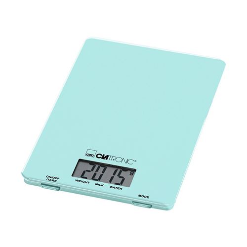 Clatronic KW 3626 Balance de cuisine Retro Digital, 5 kg, fonction tare, Design Vintage, Vert Verde