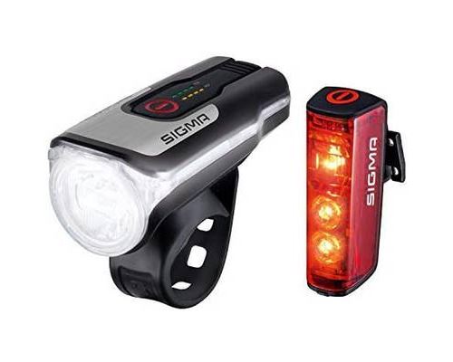Sigma Kit Déclairage De Vélo Aura 80 Fl / Blaze Set Led à Batterie Noir