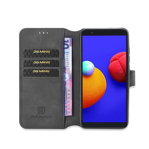 Coque Portefeuille en PU avec support Pour Samsung Galaxy MA01 Core - Smart Stand Noir