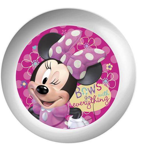Disney signe Minnie Mouse mélamine 22 cm blanc
