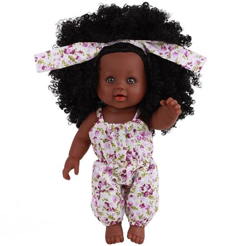 Poupée Fille noire Afro-américain pour bébé 12 pouces-Multicolore