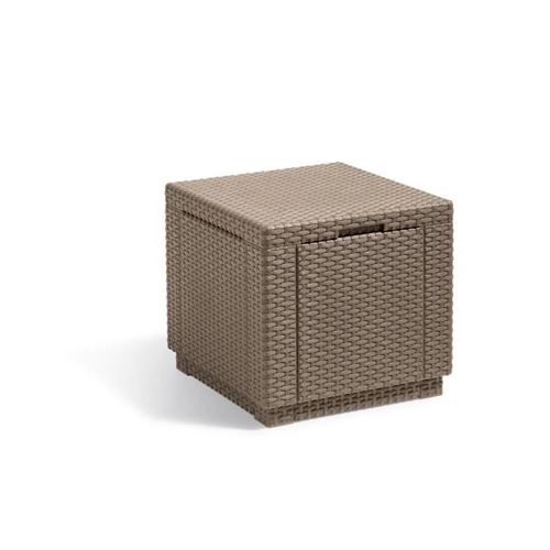2 45 Sur Allibert Table Coffre Avec Coussin Imitation Resine