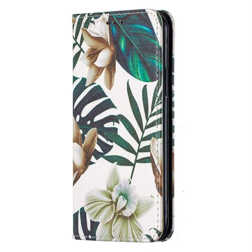 Coque PU Cuir FAYANGRIES Pour Samsung Galaxy S10 (6.1), Support Protection Flip Feuilles