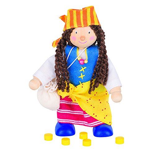 Goki - 2040672 - poupée De Chiffon Articule - Pirate Femme