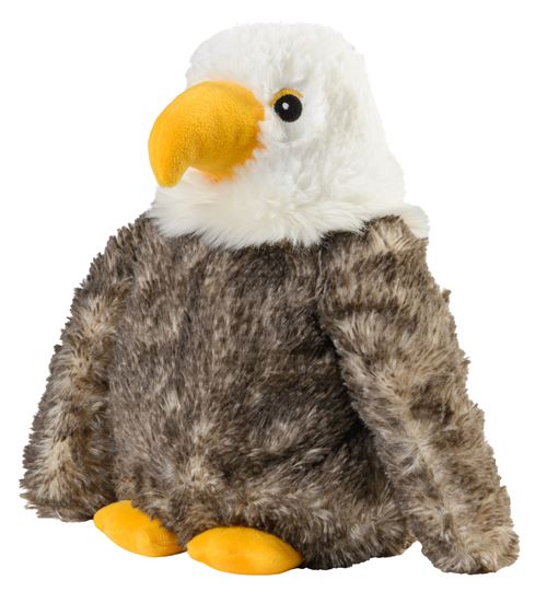 Warmies oiseau de proie chaud et câlin 27 cm gris
