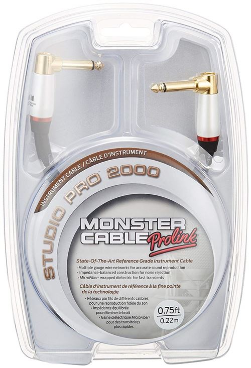 Câble INSTRUMNETO Studio Pro 0.20 m Monster Angulo