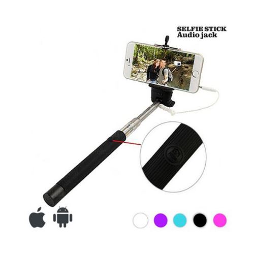 Perche Selfie Filaire - Smartphone Couleur - Noir