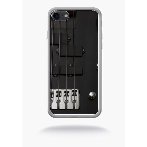 Coque Guitare 1 Compatible Apple Iphone 7 Silicone Blanc Mat