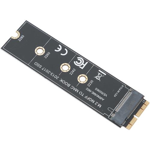 Carte Adaptateur Abs Disque SSD Pour Macbook Air En 2013-2017 M.2 Nvme Pcie3.0 Noir