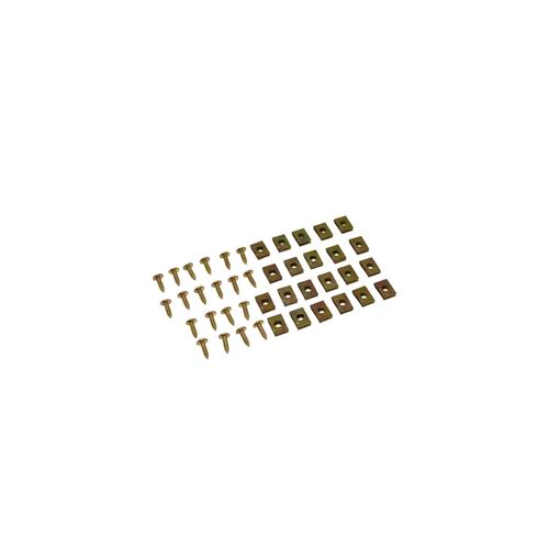 Vis de carrosserie + attache m4x12mm (par 20)