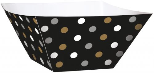 Amscan boîte à bonbons noir/blanc 24 pièces 9 cm