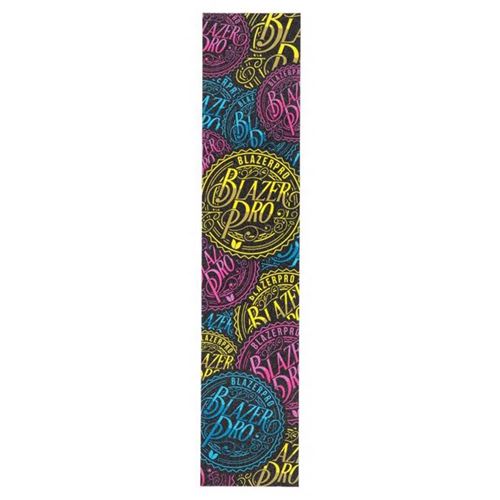 Grip Trottinette BLAZER PRO Griptape Badge Multi Jaune violet