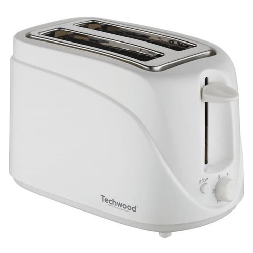 Techwood TGP-202 - Broodrooster - 2 plak - 2 Slots - wit