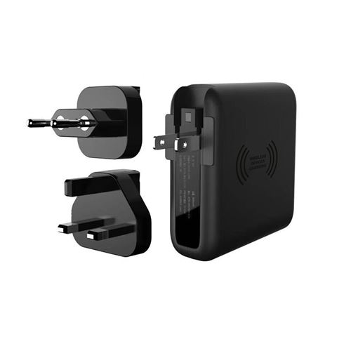 AKASHI Chargeur De Voyage Universel 3 En 1 Prise Eu/Uk/Us