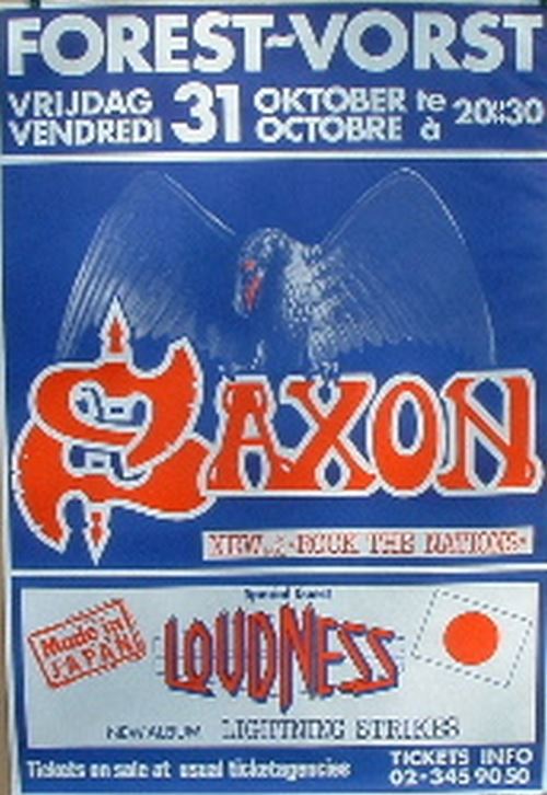 Saxon - 68x100 cm - AFFICHE / POSTER État correct - N/A reconditionné disponible sur Fnac