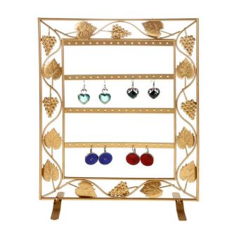 Porte Bijoux Cadre Porte Boucle D Oreille Vignes 28 Paires Dore