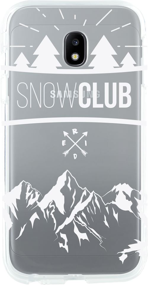 Coque souple transparente Snow club pour Samsung Galaxy J3 J330 2017