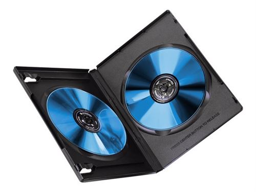 Hama DVD Double Empty Case with foil - Jewel case voor opslag DVD's -capaciteit: 2 DVD - zwart (pak van 10)