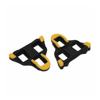 Cales SPD/SPD-SL Pour Vélo Route - Crampons Antidérapants Compatibles Home Trainer - Jaune - 2 Pièces + Outils