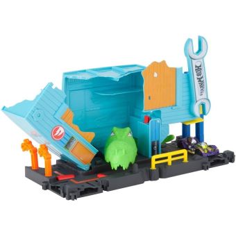 Circuit voitures Hot Wheels Garage Attaque Alligator