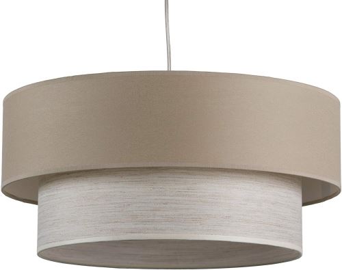 Maison Lampe de Plafond Lune 42290 double Ecran texture couleur marron et blanc