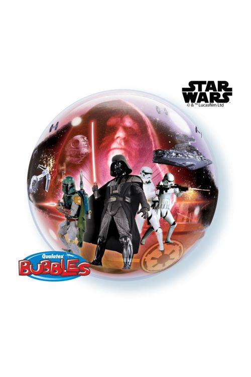 Ballon Bubble Star Wars™ 56 Cm 22 Qualatex© - Multicolores - Diamètre: 22 / 56 cm