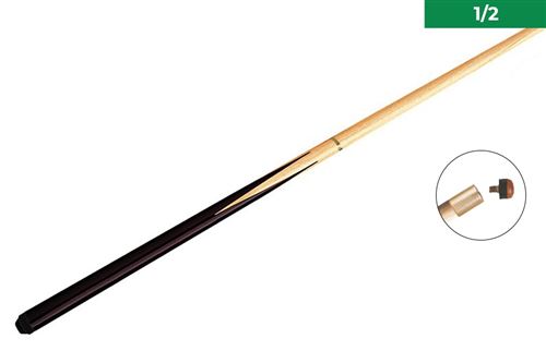 Queue billard standard 145 cm 1/2 - Virole laiton & Embout vissé 11mm