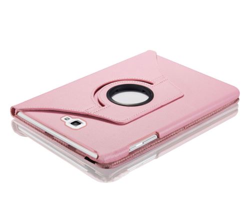 WISETONY® Etui PU cuir Coque Housse rotative 360°pour Samsung Galaxy Tab A T580/T585 10.1 - Rose
