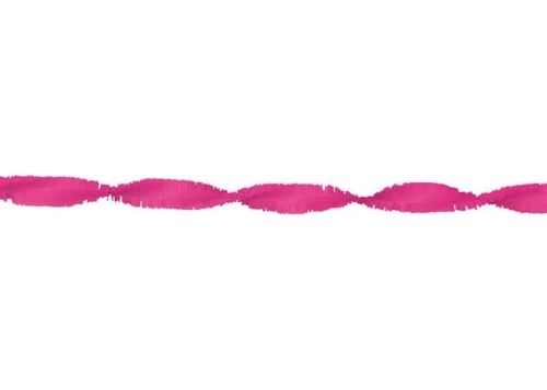 Haza Original guirlande festive papier crêpe 24 m rose