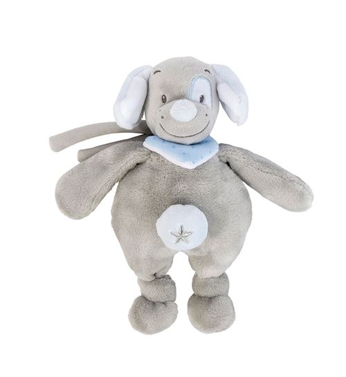 NATTOU Peluche musicale  Toby le chien Collection ' Sam et Toby ' 