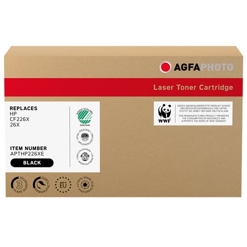 AgfaPhoto - Zwart - compatibel - tonercartridge (alternatief voor: HP CF226X, HP 26X) - voor HP LaserJet Pro M402, MFP M426