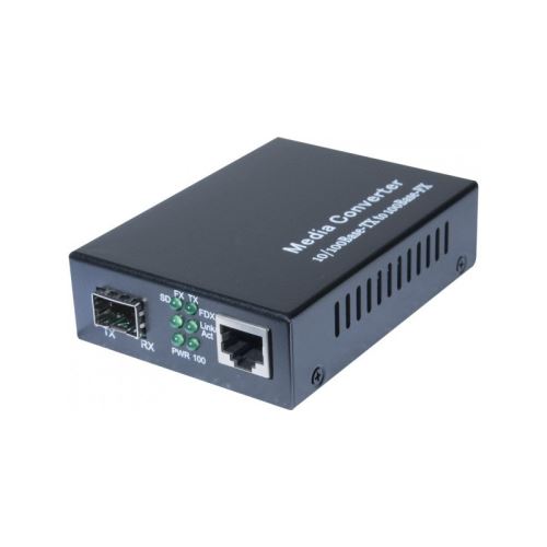 Convert. 1 RJ45 10/100 - 1 SFP Fibre 100FX