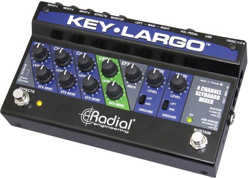 Radial Key-Largo table de mixage pour claviers