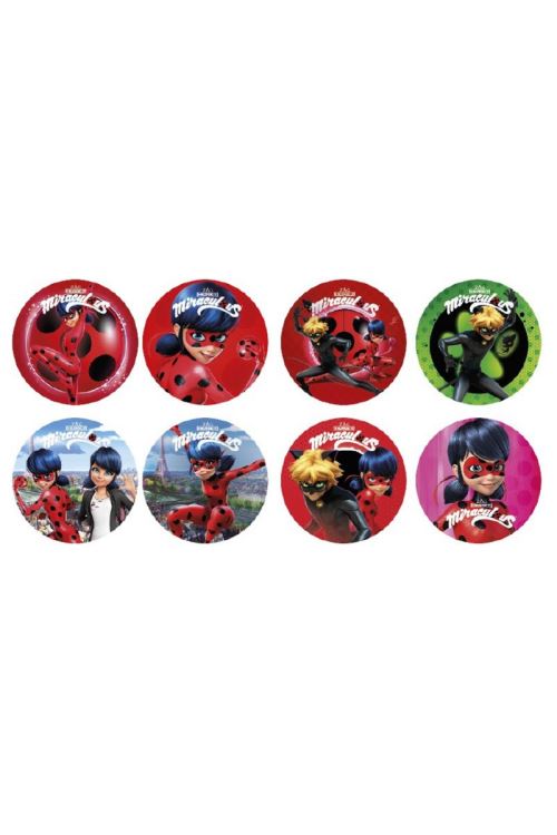 16 Mini Disques En Sucre Ladybug Miraculous™ 3,4 Cm - Multicolore