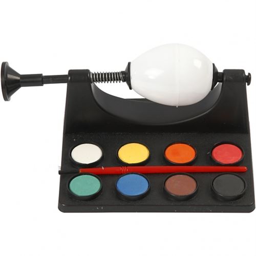 CC Hobby Support pour peindre les oeufs, L: 16,5 cm, noir, 1set- - Ou