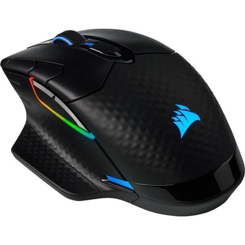 CORSAIR Gaming DARK CORE RGB PRO SE - Souris - optique - 8 boutons - sans fil, filaire - USB, 2.4 GHz, Bluetooth 4.2 LE - noir