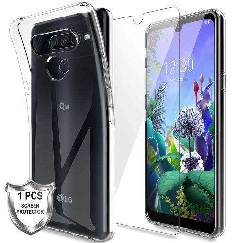 Housse coque pour LG Q60 avec Verre trempé protection écran