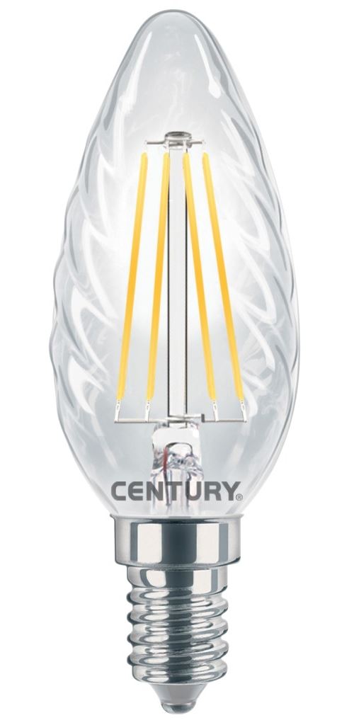 Century INTOR-041427, lampe à filament rétro LED E14 4 W 480 Lm 2700 K