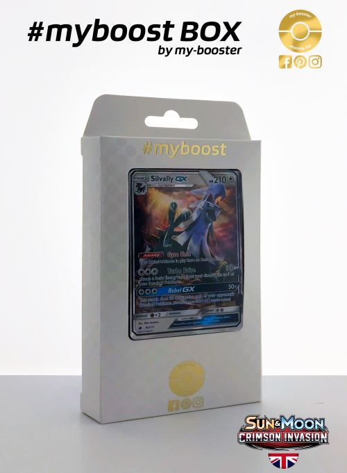 Coffret #myboost SILVALLY GX (Silvallie) 90/111 - Sun and Moon 4 Crimson Invasion - 10 cartes Pokemon anglaises