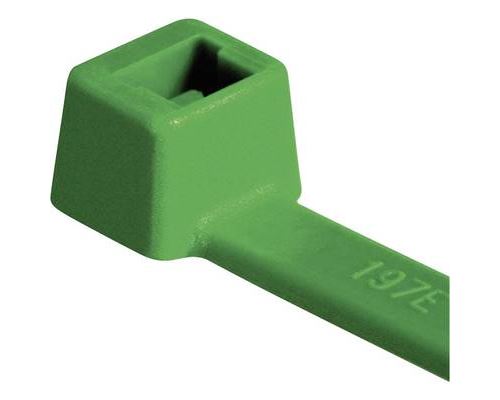 HellermannTyton 116-05415 Inside Serrated Cable Tie Green 4.6mmx39...